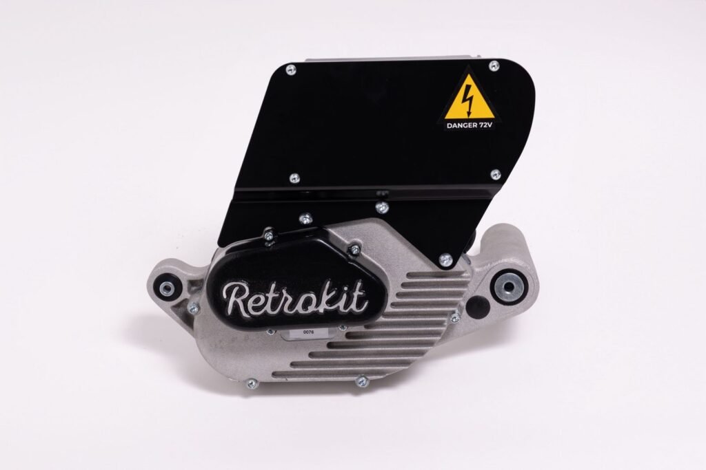 Retrokit electric retrofit motor for vintage Vespa conversion