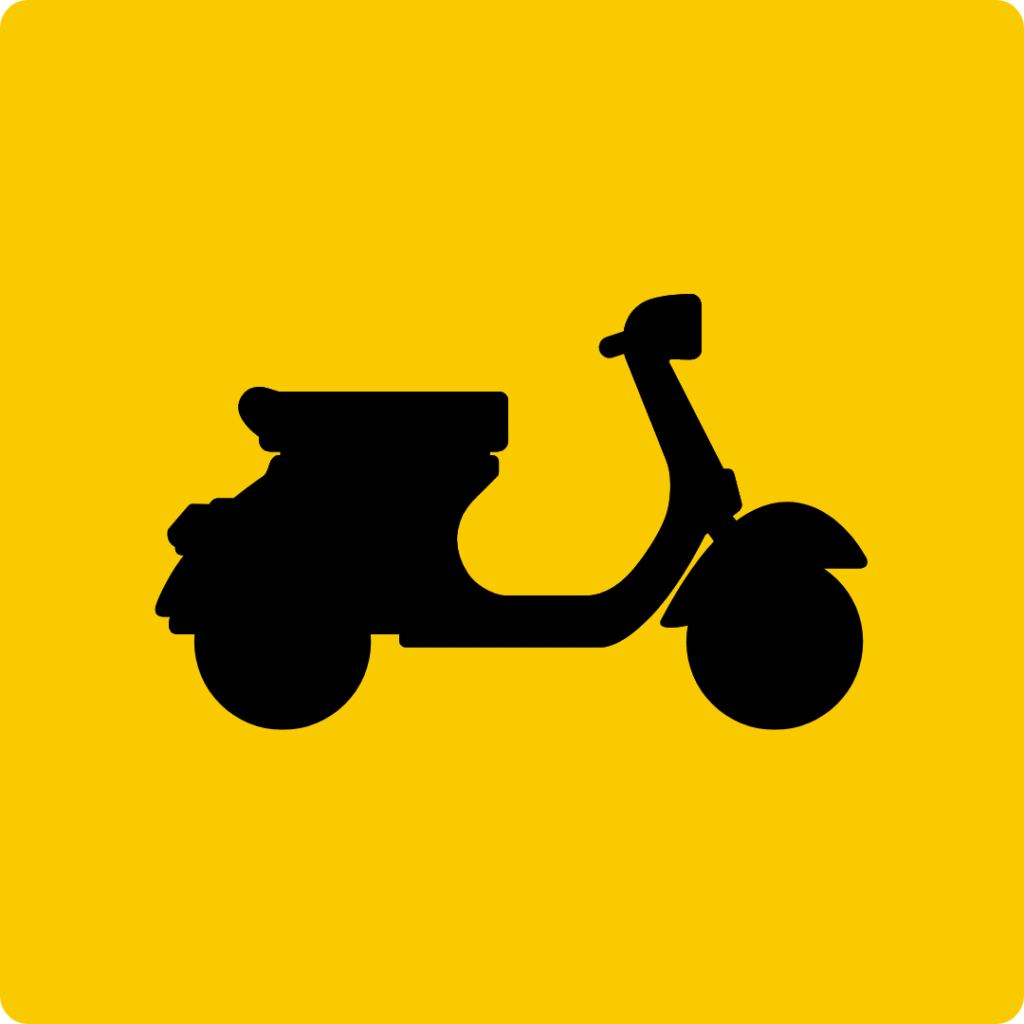 vespa scooter silhouette icon